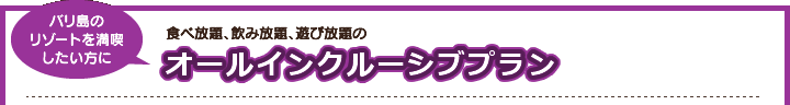 オールインクルーシブプラン