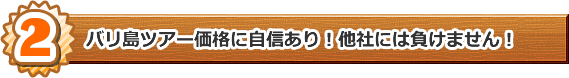 バリ島ツアー価格に自信あり!他社には負けません!