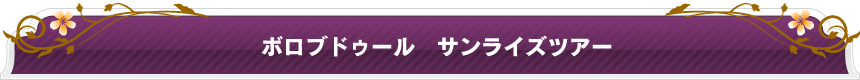 ボロブドゥール サンライズツアー