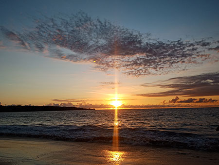 ジンバランカフェでサンセット鑑賞&ディナー